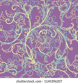 Vector floral texture pattern.Seamless pattern can be used for wallpaper,pattern fills,web page background,surface textures