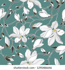 Vector floral texture pattern.Seamless pattern can be used for wallpaper,pattern fills,web page background,surface textures