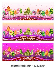 vector floral tree design.