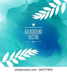 Vector floral tropical pattern background with jungle leaves. Abstract stripped geometric texture