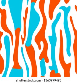 Vector floral tropical seamless Pattern. Scandinavian style. Summer bright design