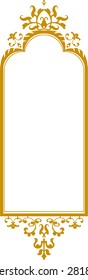 Vector floral vintage frame