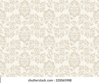 Vector Floral vintage rustic seamless pattern. Background can be used for wallpaper, fills, web page, surface textures.