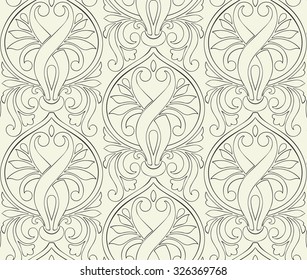 Vector Floral vintage rustic seamless pattern. Background can be used for wallpaper, fills, web page, surface textures.