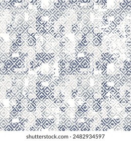 Vector floral vintage seamless pattern. Abstract spotty texture. Natural monochrome design. Creative background with diagonal blots. Decorative organic swatch.