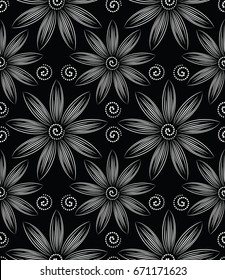 Vector floral wallpaper