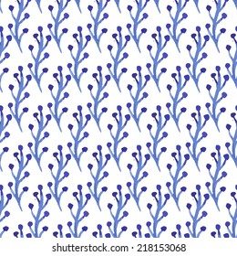 Vector floral watercolor pattern