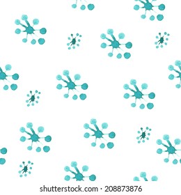 Vector floral watercolor pattern. Floral pattern. Original floral background. Flowers pattern. Seamless background. 