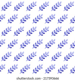 Vector floral watercolor pattern, texture with flowers
