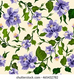 Vector floral watercolor texture pattern .Watercolor floral pattern.Seamless pattern can be used for wallpaper,pattern fills,web page background,surface textures