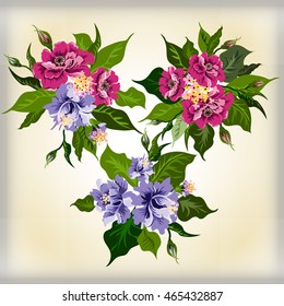 Vector floral watercolor texture pattern .Watercolor floral pattern.Seamless pattern can be used for wallpaper,pattern fills,web page background,surface textures