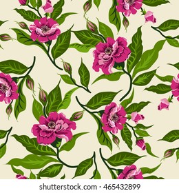 Vector floral watercolor texture pattern .Watercolor floral pattern.Seamless pattern can be used for wallpaper,pattern fills,web page background,surface textures