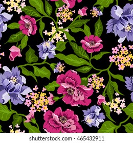 Vector floral watercolor texture pattern .Watercolor floral pattern.Seamless pattern can be used for wallpaper,pattern fills,web page background,surface textures