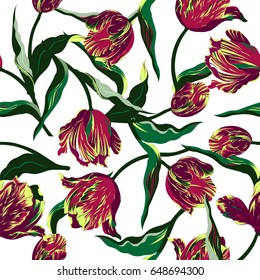 Vector floral watercolor texture pattern.Seamless pattern can be used for wallpaper,pattern fills,web page background,surface textures