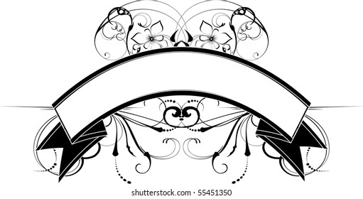 vector floral wine label