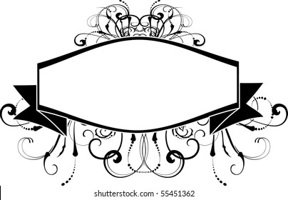 vector floral wine label