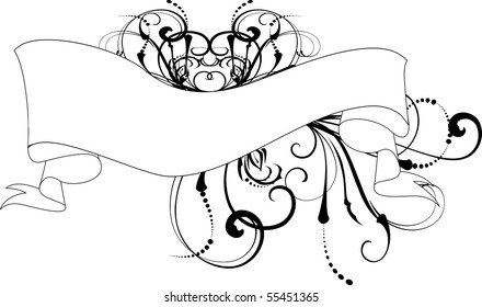 vector floral wine label