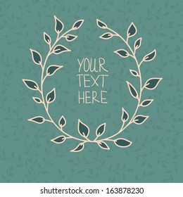 Vector floral wreath