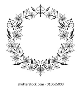 Vector floral wreath