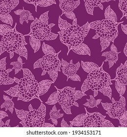 Vector florals seamless pattern background. suitable for packaging, fabric, wallpaper, gift wrap, scrapbooking and other design projects. 