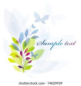 Vector flores background