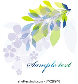 Vector flores background