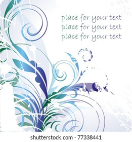 Vector flores background