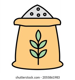 Vector Flour Filled Outline Icon Design
