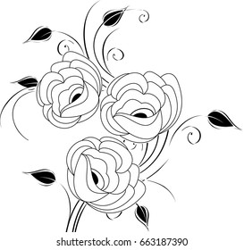 Vector flourish design element