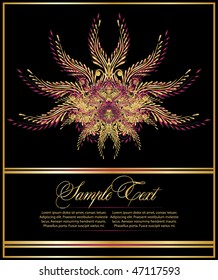 vector flourish illustration for  decoration