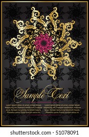 vector flourish illustration for decoration
