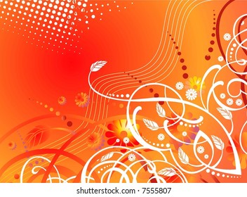 vector flourish wallpaper