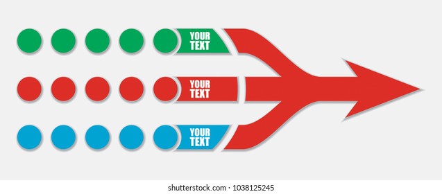 Vector Flow Chart Template Arrows Stock Vector Royalty Free