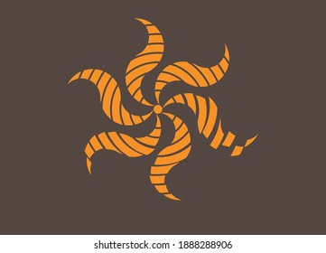 Vector Flower, Abstract emblem, design concept, logo, logotype element for template
