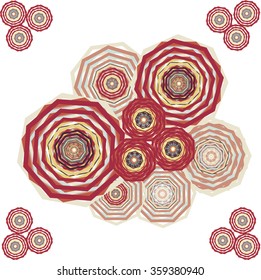 Vector flower abstract ornaments embroidery. Can be used for wallpaper, damask fabric, pattern fills, web page background, surface textures. White background Russian ethnic europe