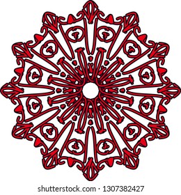 Vector flower art design