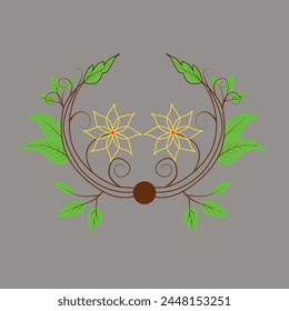Vector A flower art Design