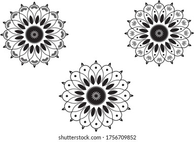 Vector flower art design. Can use to design background, book covers and other designs