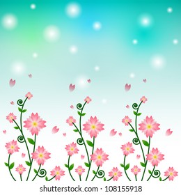 Vector of flower background