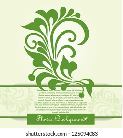 Vector flower background
