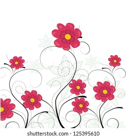 Vector flower background