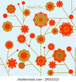 fondo de flor vectorial