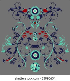 vector flower background