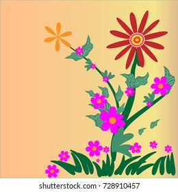 Vector of flower for background.