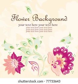 Vector flower background
