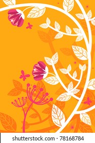 Vector flower background