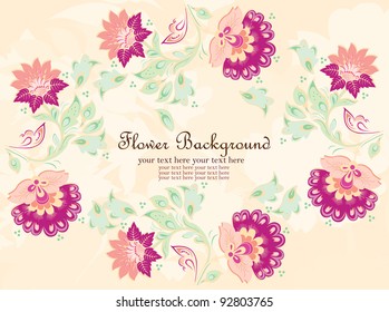 Vector flower background