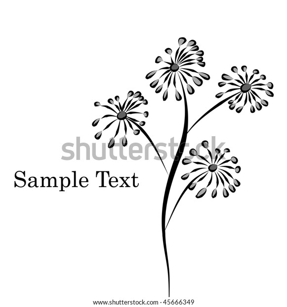 Vector Flower Background Stock Vector (Royalty Free) 45666349