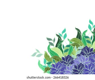 VECTOR Flower background for design,