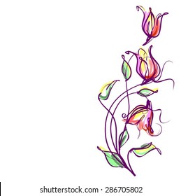 VECTOR    Flower background for design